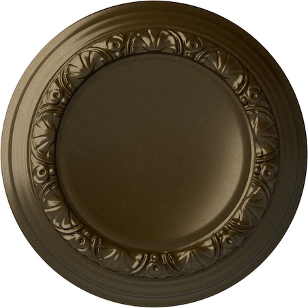 Carlsbad Ceiling Medallion (Fits Canopies Up To 7 7/8), Hand-Painted Brass, 12 1/2OD X 1 1/2P